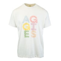 Utah State Aggies Checkerboard Unisex T-Shirt white